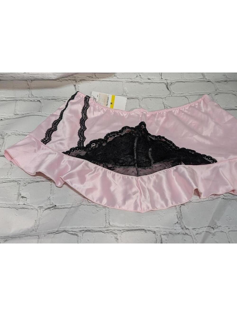 Jezebel promise micro mini lingerie skirt pink blk NWT Small - Picture 7 of 7